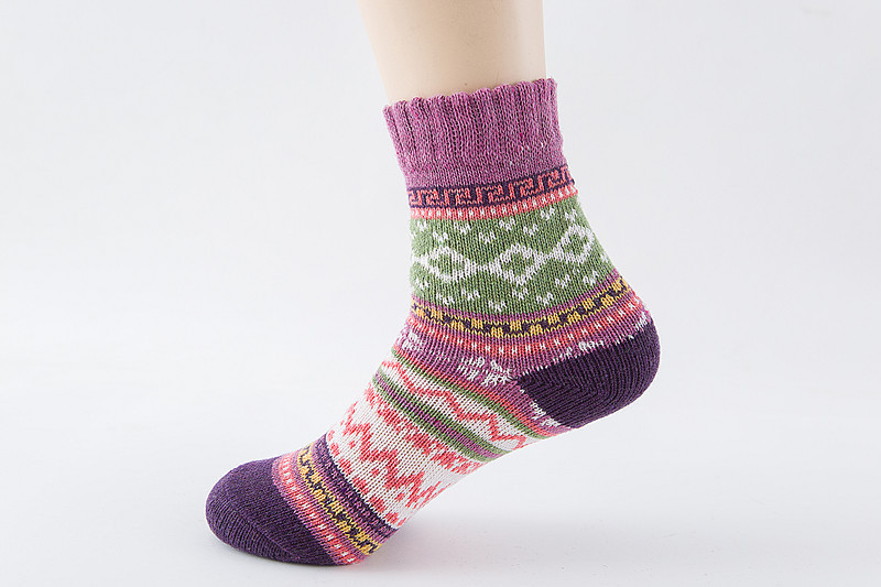 Autumn Winter Retro Socks Thick Wool Socks Warm Comfortable Socks